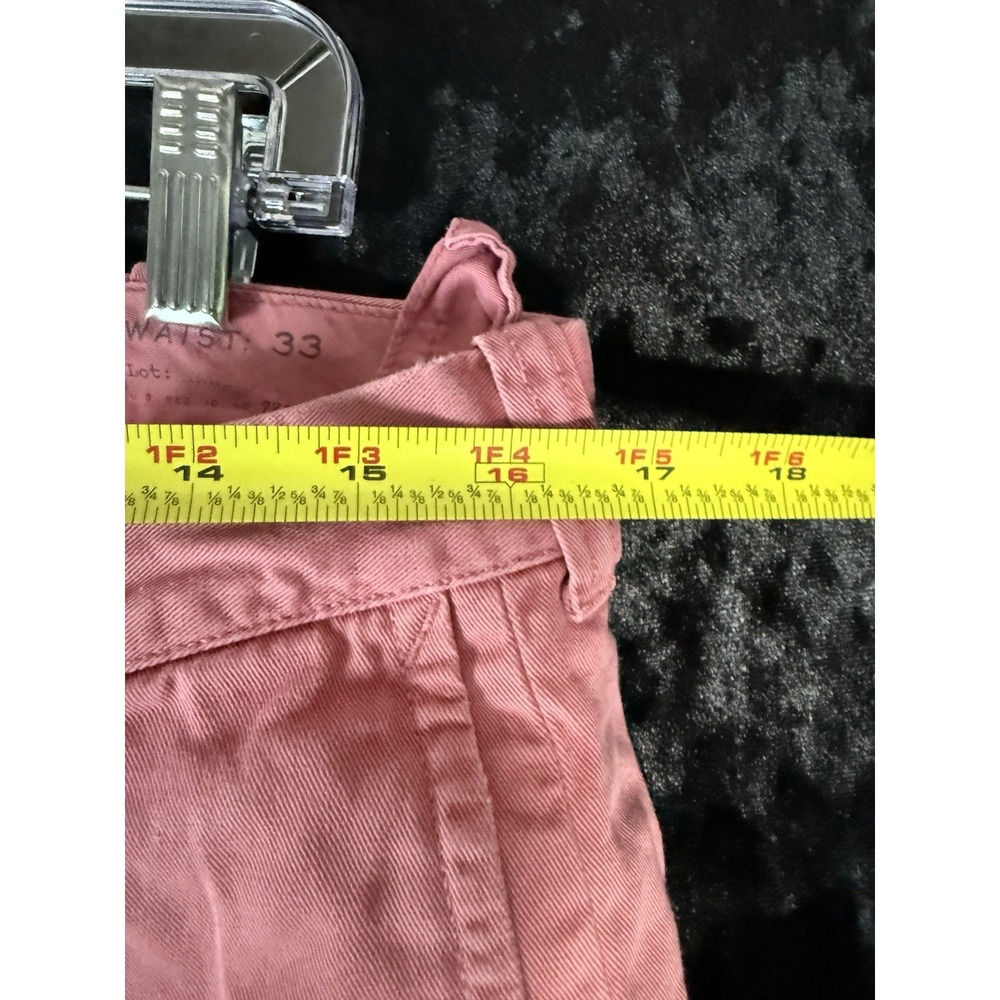 J.Crew Shorts Womens 33 Red Chino Stretch Flat Front‎ Pockets Casual - Picture 6 of 6